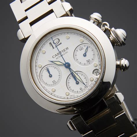 used cartier pasha watches|cartier pasha 42mm chronograph.